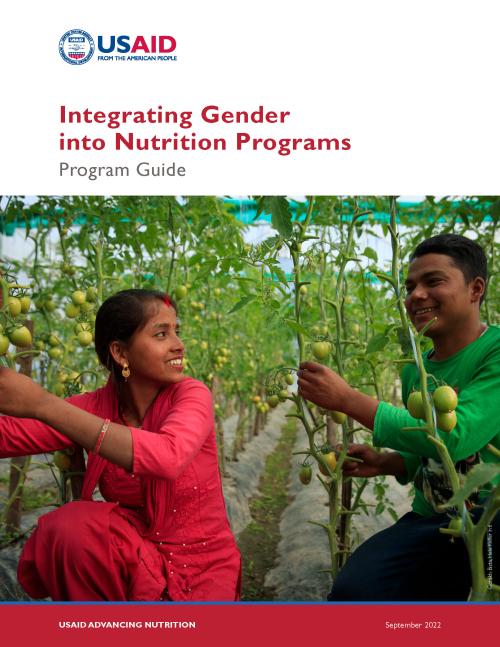 Integrating Gender Into Nutrition Programs: Program Guide | USAID ...