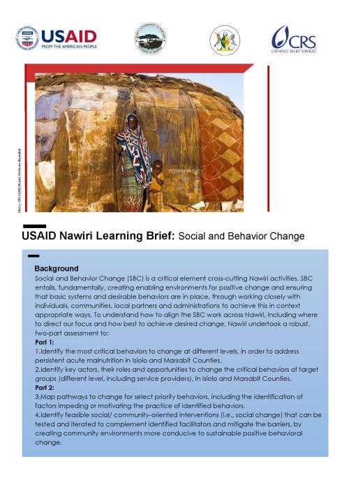 Social And Behavior Change | USAID Advancing Nutrition